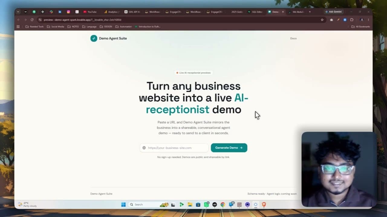 Thumbnail for Demo Agent Suite — AI-Powered Personalized Sales Demos